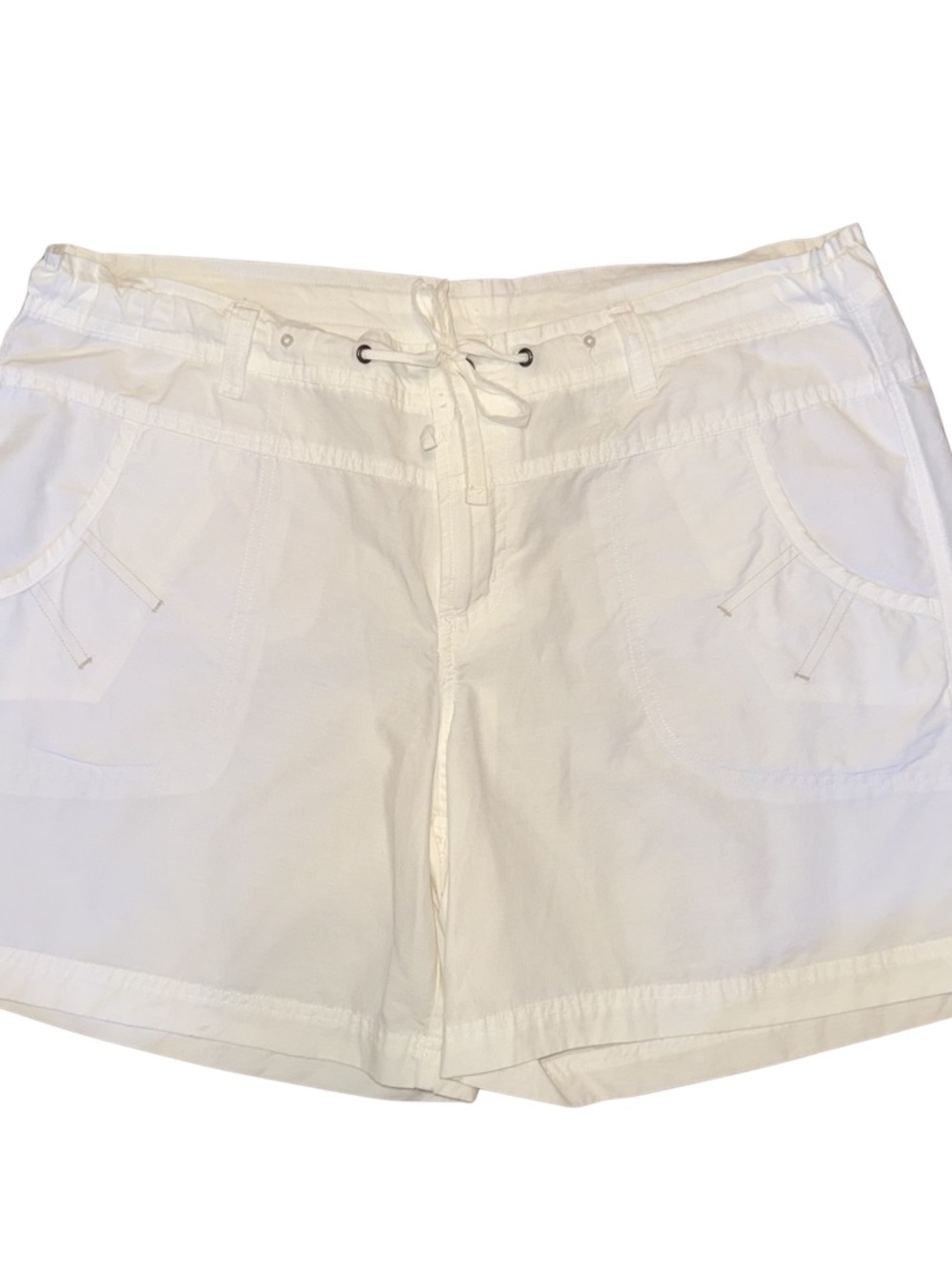 Columbia Women's White Drawstring Casual Shorts